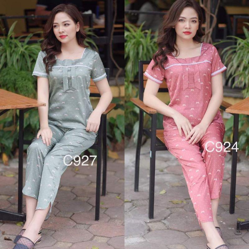 Set bộ sang chảnh lụa cao cấp cổ vuông