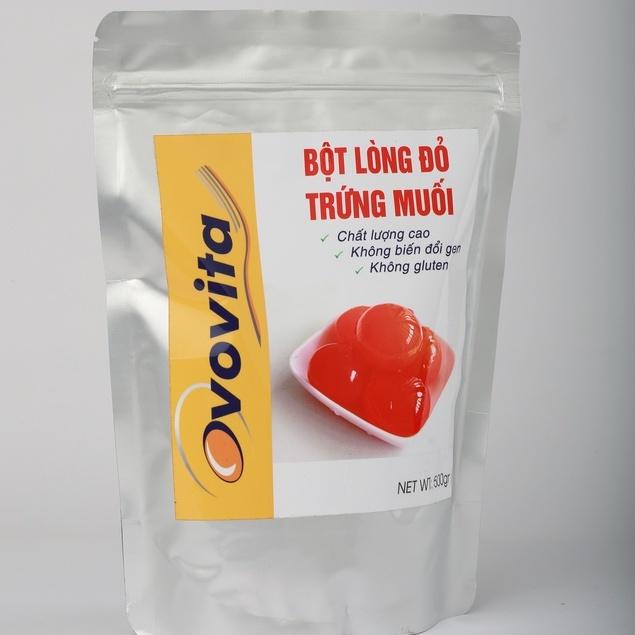 Bột Lòng Đỏ Trứng Muối Ovovita Túi Zip 500gr Tiện Lợi An Toàn Vệ Sinh Thực Phẩm. Hàng Công Ty Có Sẵn Giao Ngay