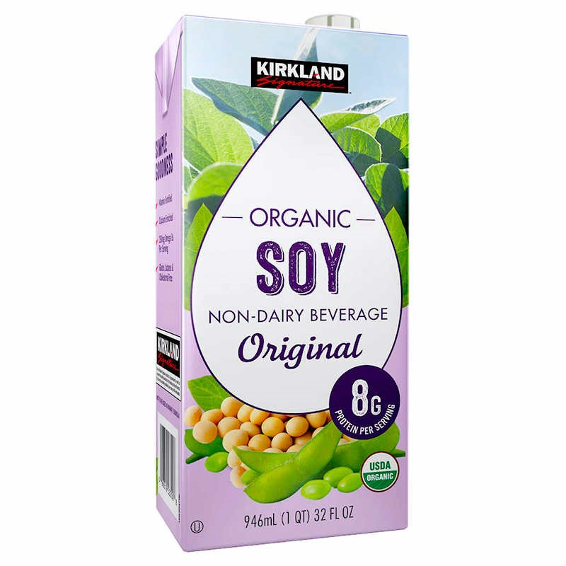 Sữa đậu nành hữu cơ Mỹ Kirkland Signature Organic Soy Non-Dairy Beverage 946ml.