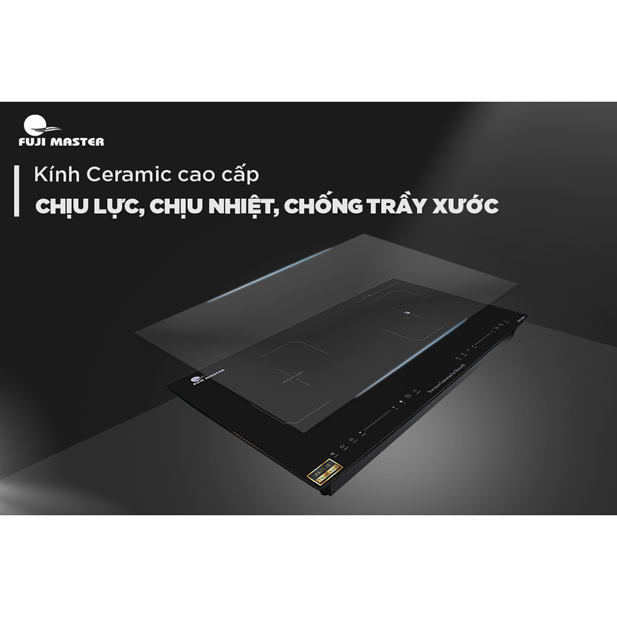 Bếp đôi kết hợp điện từ + hồng ngoại Fuji Master FJM-2302 - Hàng chính hãng