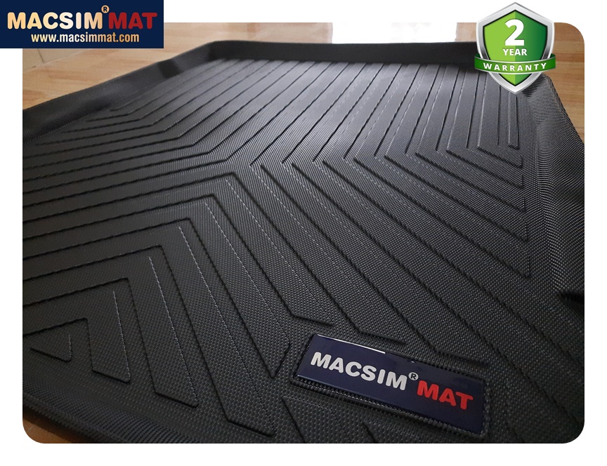 Thảm lót cốp xe ô tô Mercedes S class 2014-2020 nhãn hiệu Macsim chất liệu TPV cao cấp màu đen