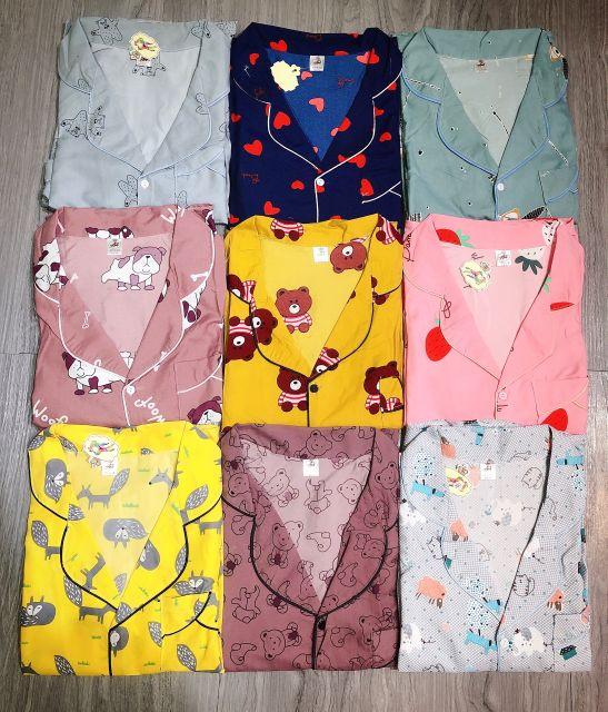 Bộ Pijama vải Kate Tháiii siêu xinh siêu rẻ