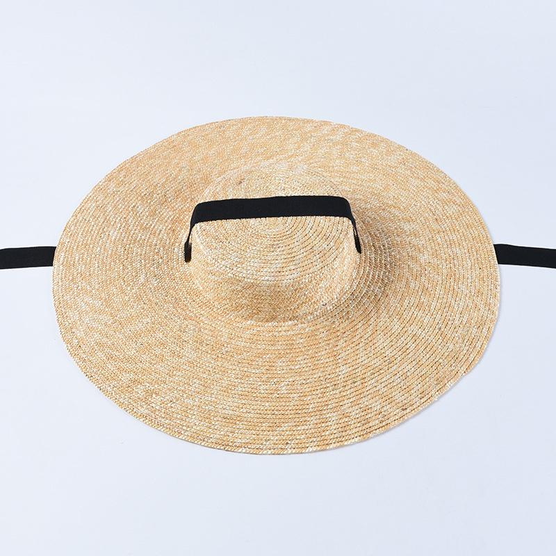 Mũ cói rộng vành 15cm nón đi biển du lịch cột dây vitage thời trang chất cói tự nhiên cao cấp cứng cáp SAIGON HAT