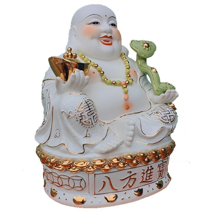 Tượng Phật Di Lặc Sứ Cao 35cm
