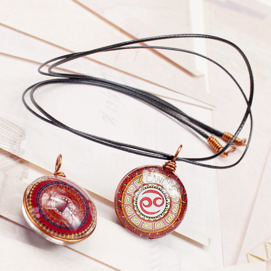 Dây chuyền 12 cung hoàng đạo Zodiac màu sắc tươi sáng 06647-MDC0012