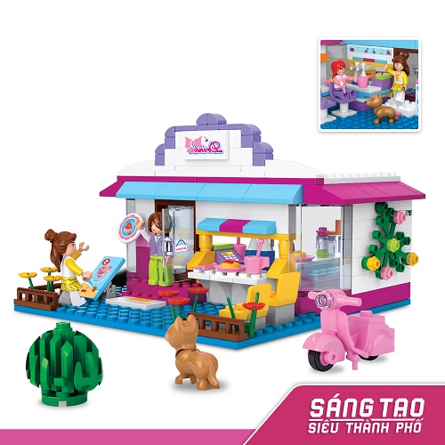 Đồ chơi lắp ráp quán cà phê Tinitoy YY590667 - 226 mảnh