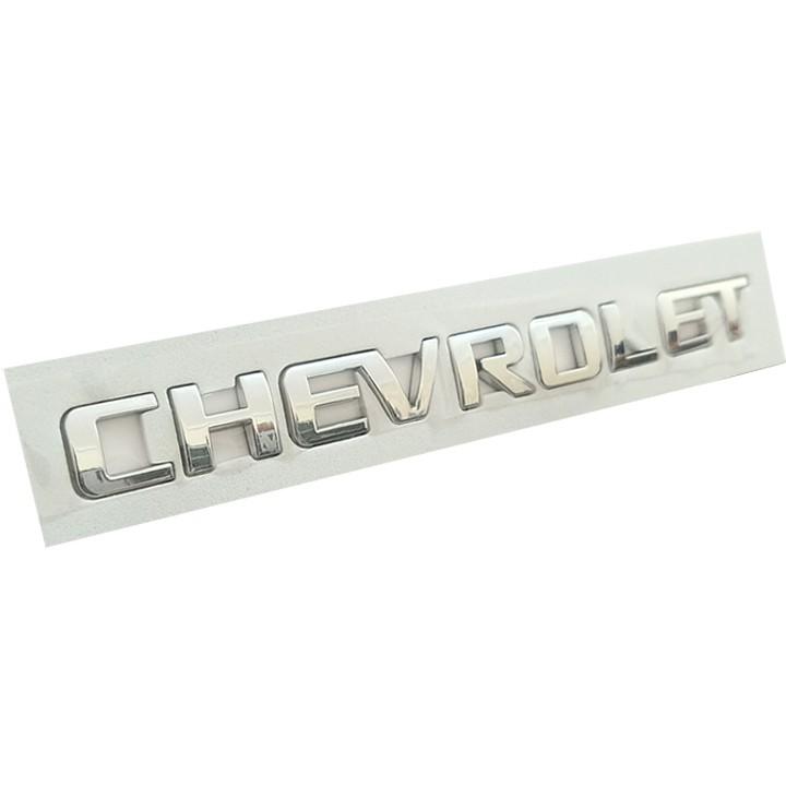 Tem Logo Nổi Chevrolet Dán Trang Trí Đuôi Xe - tem xe