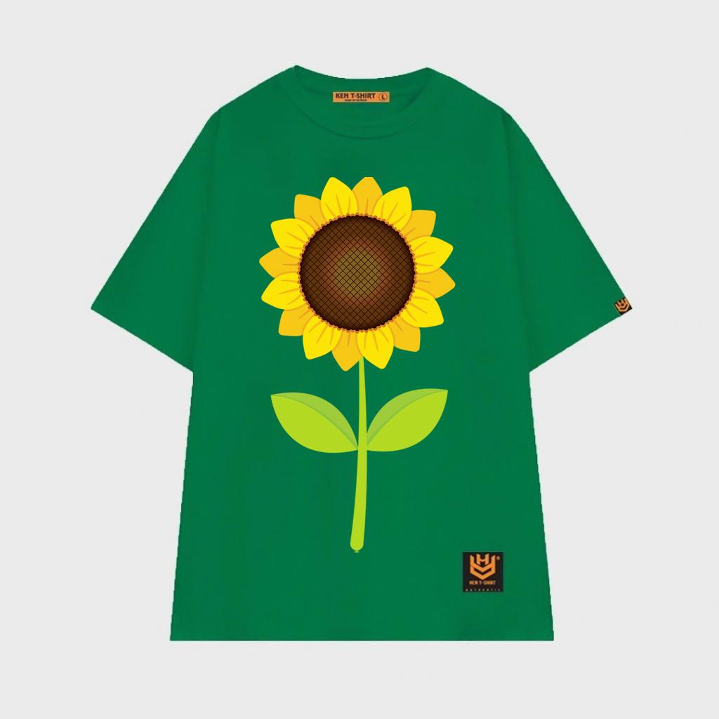 Áo thun unisex hoa Hướng Dương rực rỡ Sun flower shirt BND400 - Trắng