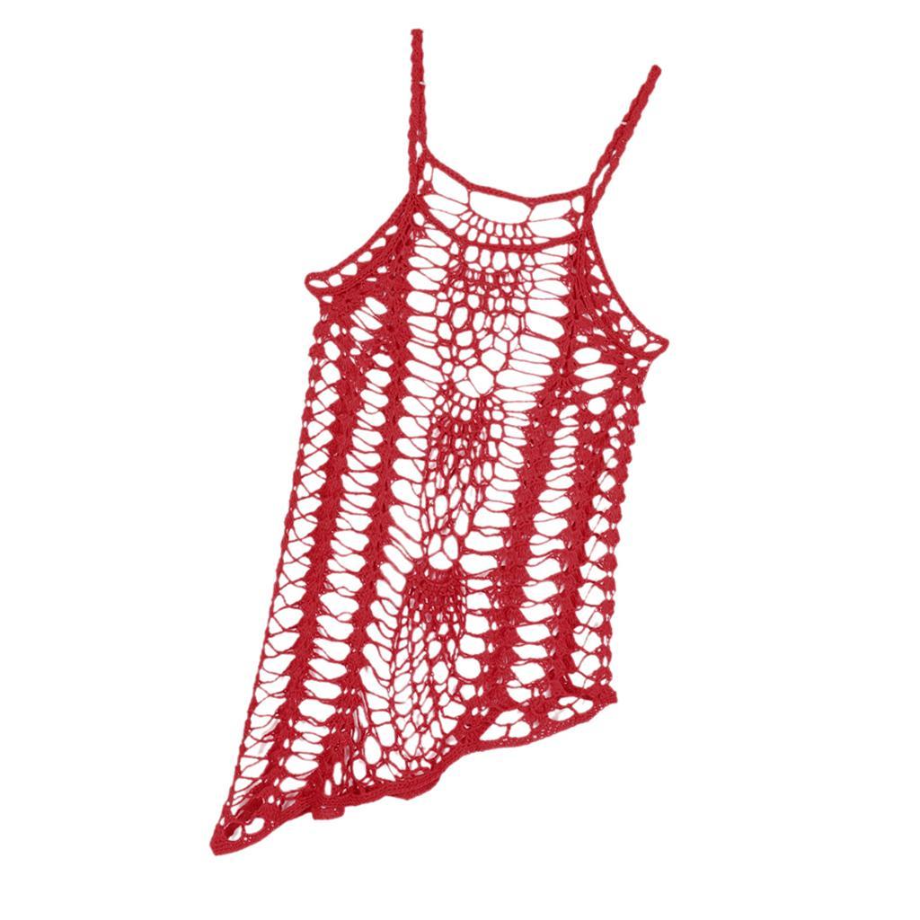 Women Summer Bathing Suit Lace Crochet Bikini Cover Up Hollow Out Beachwear