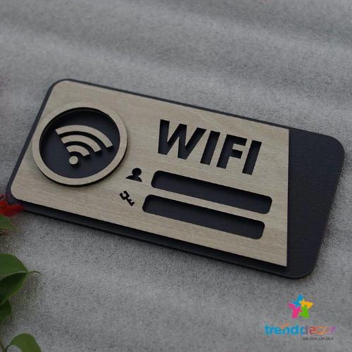 Bảng Gỗ Decor Treo Tường Trang Trí Wifi