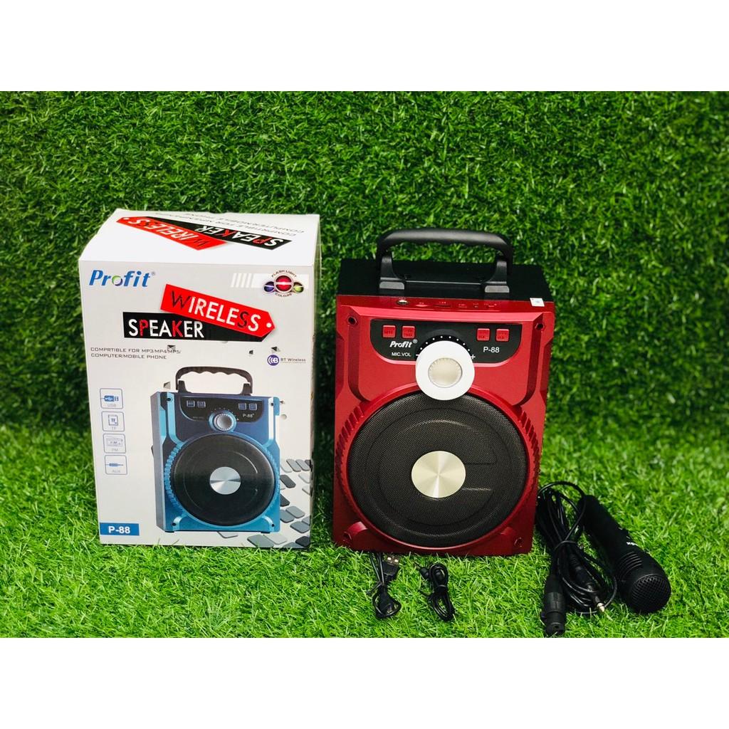  LOA KARAOKE XÁCH TAY MINI BLUETOOTH P88 + TẶNG KÈM MICRO