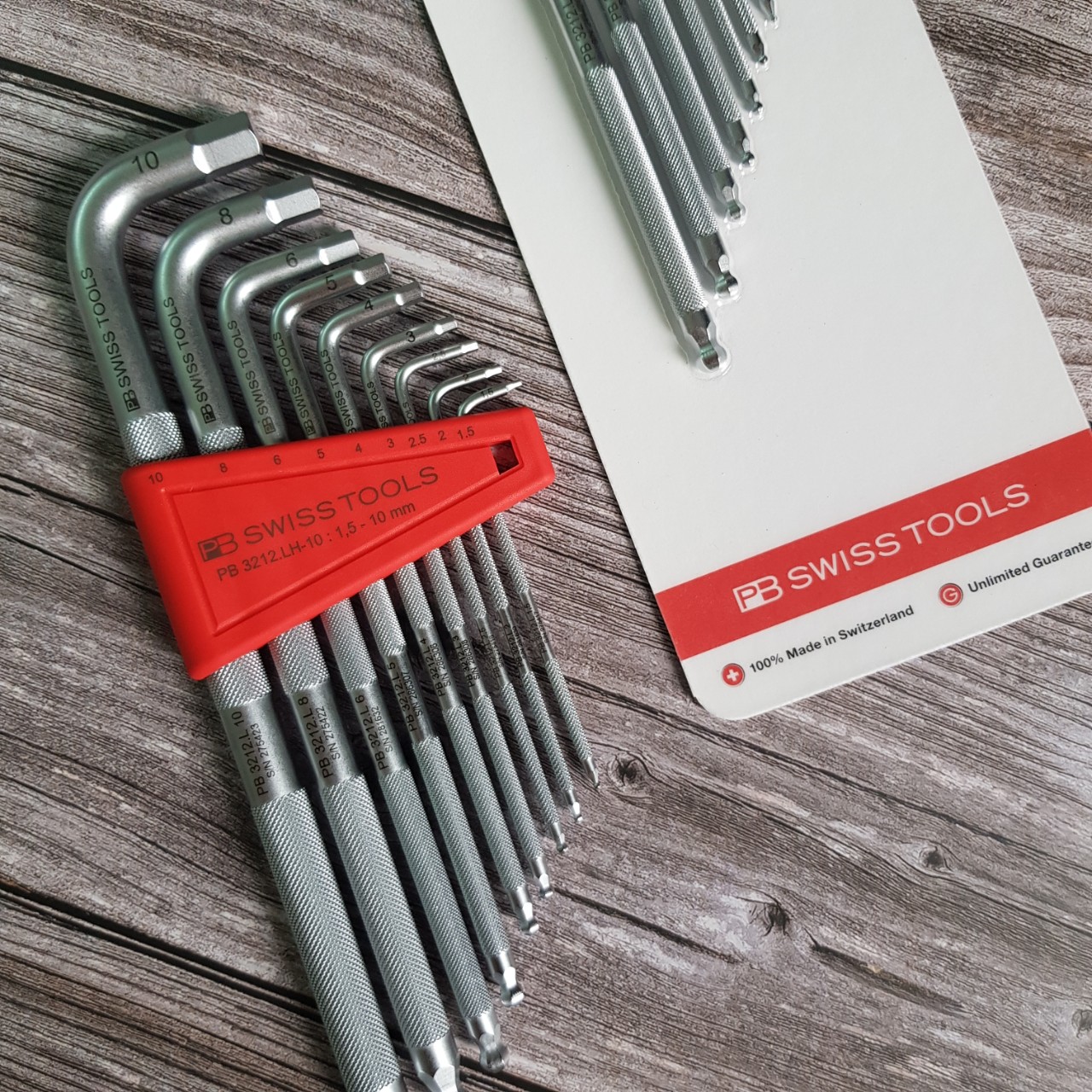 Bộ Lục Giác PB Swiss Tools Knurled Đầu Bi 9 Chi Tiết