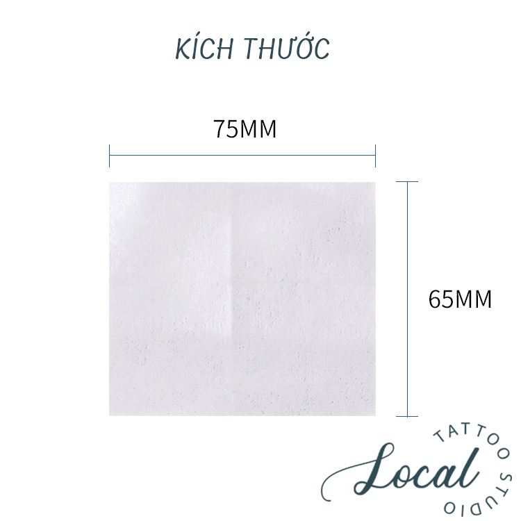 Bông Tẩy, Làm Sạch Hình Xăm Tạm Thời Local, Nhẹ Nhàng Lau Chùi 5g