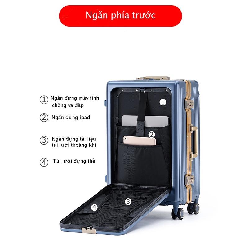 BFQ2ST500KTL: giảm 8% cho đơn từ 500K Vali khoá sập viền nhôm cao cấp kèm ổ sạc, móc treo đồ nhập khẩu Hàn Quốc TRESETTE 3033