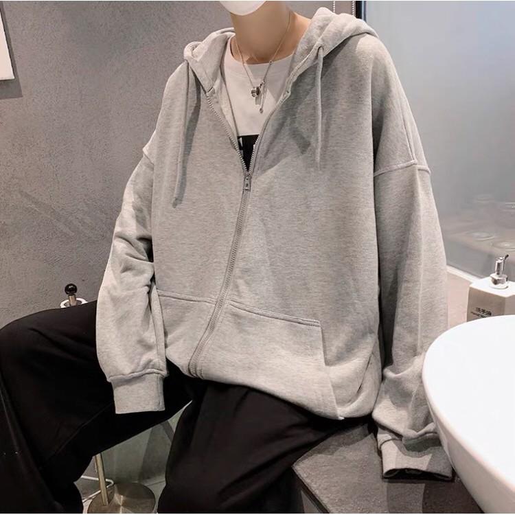 ÁO KHOÁC HOODIE NAM TRƠN VẢI NỈ ĐỦ MÀU ĐƠN GIẢN DỄ PHỐI ĐỒ