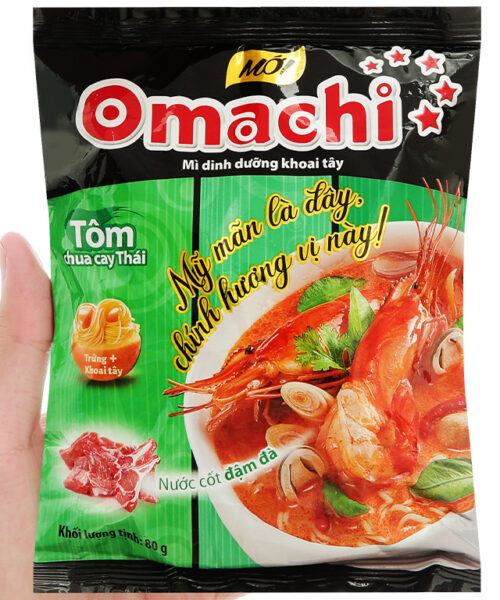 Mì OMACHI xốt tôm chua cay gói 80g