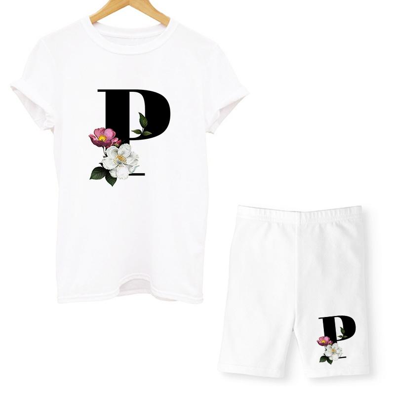 Phụ Nữ Hai Piec Bộ Chữ T Áo Và Quần Short Bộ Mùa Hè Nữ Tay Ngắn Cổ Tròn Áo Quần Jogger Biker Quần Short Bộ Trang Phục Gợi Cảm dành Cho Người Phụ Nữ