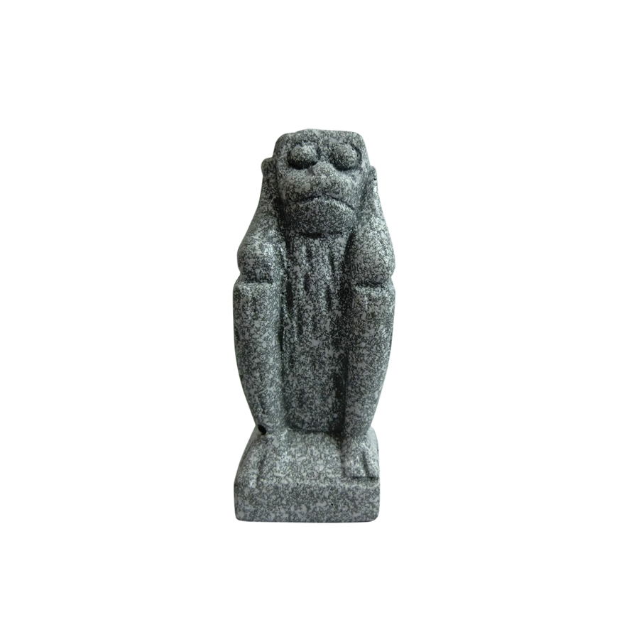 Tượng đá bộ ba khỉ tam không - màu đá -size mini