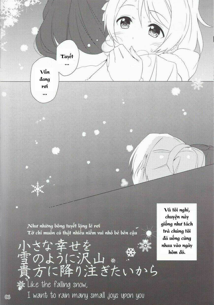 love live - chisa na shiawase wo yuki no youni takusan anata ni furi sosogitai kara manga summary chapter 1 6