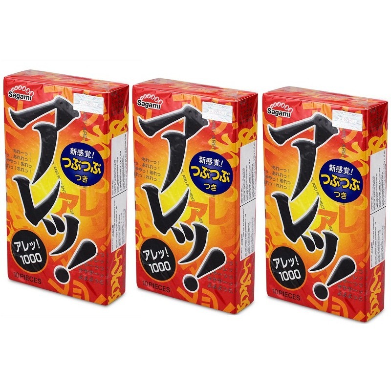 Bao Cao Su Gai Sagami Are Are - Chất Liệu Mềm Mại - Không Mùi Cao Su - Gian Hàng Chính Hãng - Che Tên Sản Phẩm
