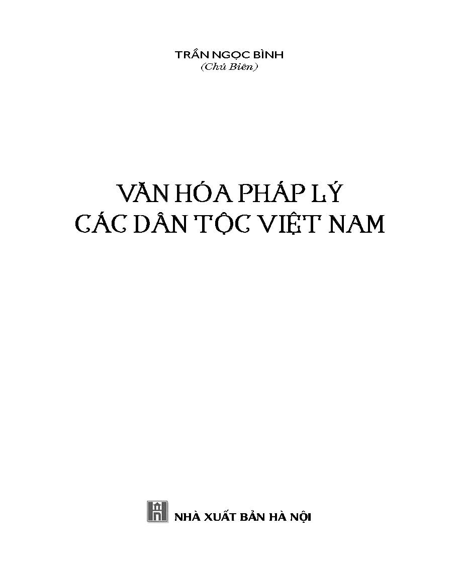 Văn Hoá Pháp Lý Các Dân Tộc Việt Nam