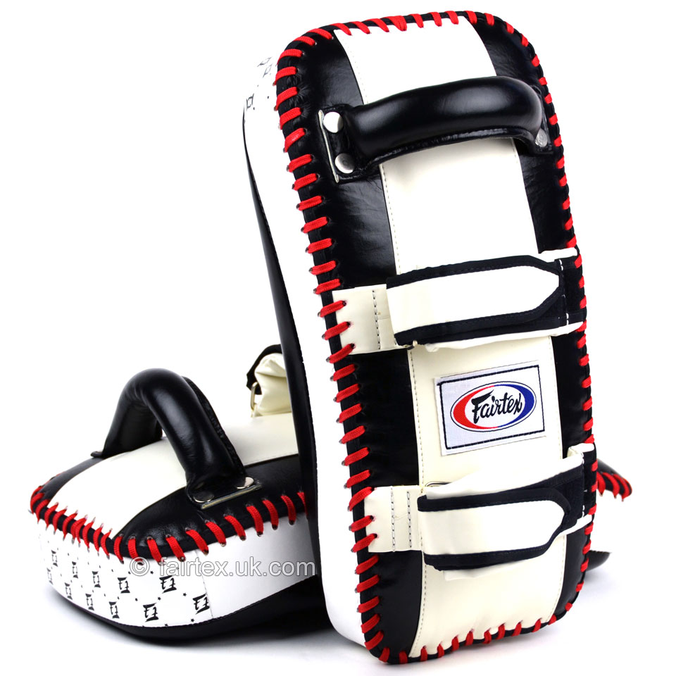 ĐÍCH ĐÁ FAIRTEX KICK PADS KPLC2/ TRẮNG ĐEN/ BOXING/ MUAYTHAI/ KICKBOXING
