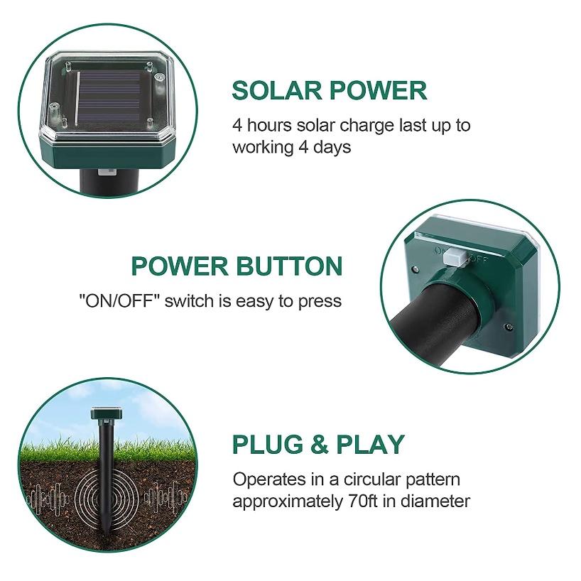 Bộ 2 máy phát tầng sóng Siêu Âm Đuổi Chuột, Rắn, Côn Trùng SNAKE REPELLER