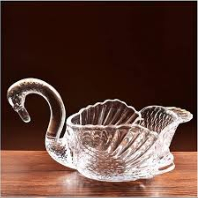Khay Pha Lê Cao Cấp GODINGER SWAN, Khay Trang Trí Bàn Tiệc, Nhập Đức
