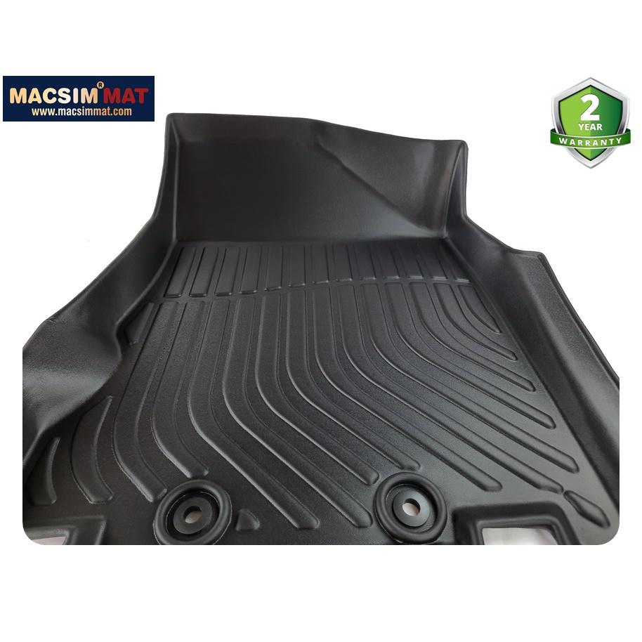 Thảm lót sàn xe ô tô Infiniti QX60 2014 - nay Nhãn hiệu Macsim chất liệu nhựa TPV cao cấp màu đen