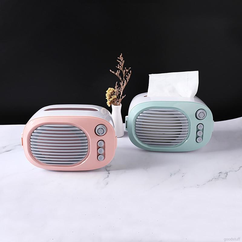 Hộp Đựng Khăn Giấy Hình Đài Radio Xinh Xắn