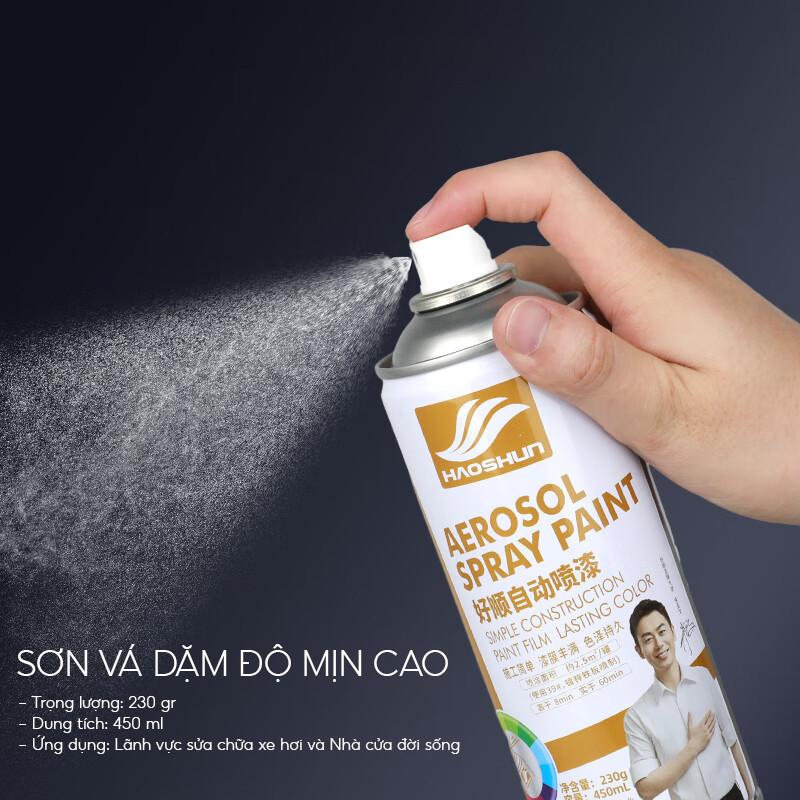 BÌNH XỊT SƠN XÓA VẾT XƯỚC Ô TÔ 400ML CHO VINFAST VF3 MÀU VÀNG (MÃ MÀU 25)