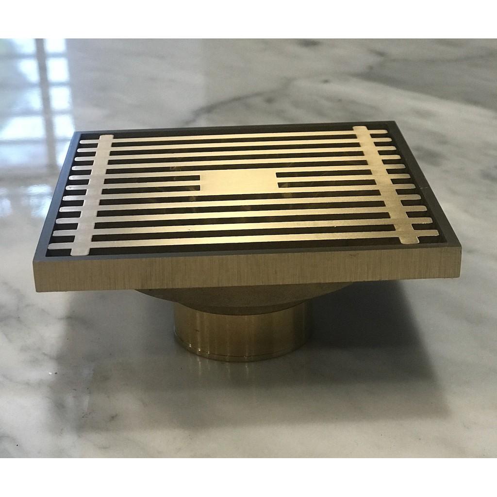Phễu thoát sàn bằng đồng cổ điển - HL50120