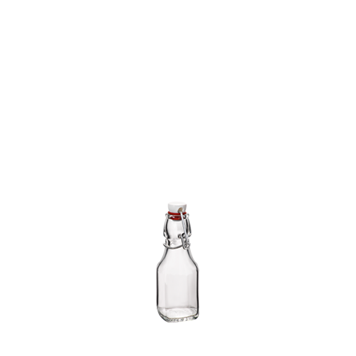 Chai thủy tinh vuông nắp cài Swing 1 lít - 500ml - 250ml - 125ml Bormioli Rocco- HÀNG CHÍNH HÃNG