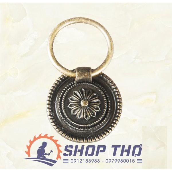 Tay kéo giả cổ B087 màu đồng đường kính 45mm