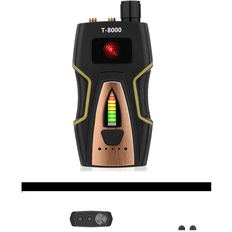 ROGTZ - Máy Phát Hiện Camera Mini, Thiết Bị Nghe Trôm, Định Vị G.P.S T-8000 RF Detector - Hàng Chính Hãng