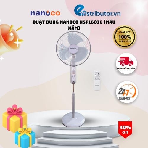 Quạt Đứng Nanoco NSF1601G (Màu xám) - Hàng chính hãng