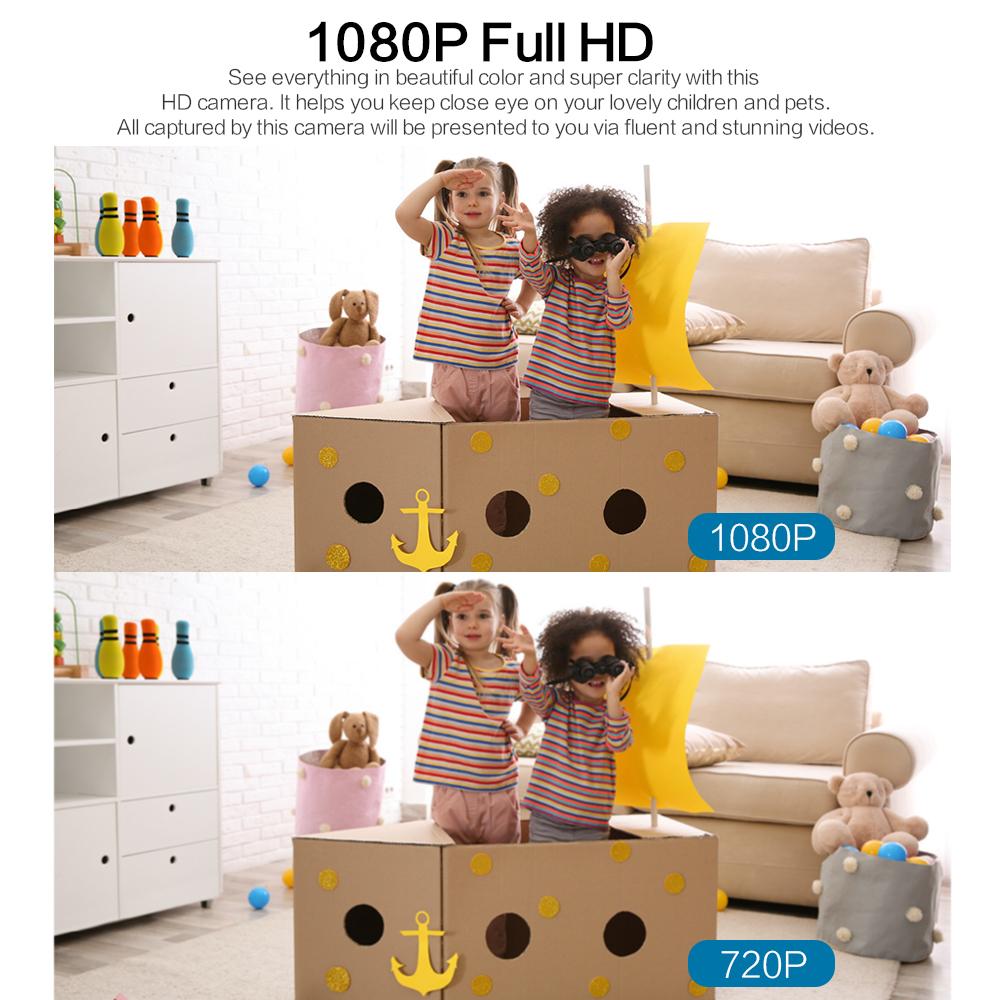 HD 1080p Mini WiFi Camera USB Phát hiện chuyển động không dây ip cam thời gian thực