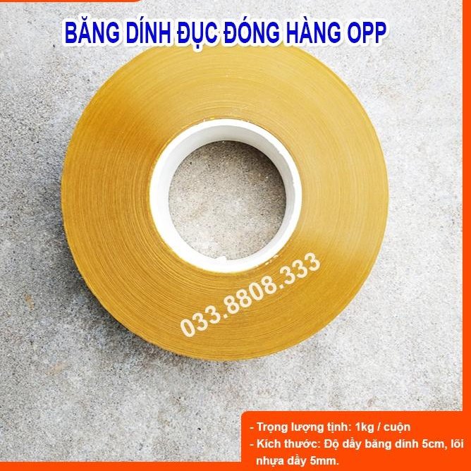 BĂNG DÍNH VÀNG CUỘN 1KG LÕI MỎNG CỰC DAI ĐÓNG HÀNG SIÊU THÍCH