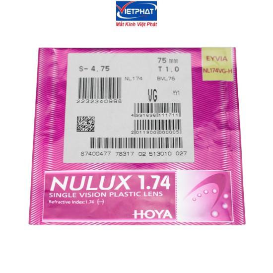 Tròng kính siêu mỏng HOYA NULUX cao cấp 1.60SFT, 1.67SFT và 1.74 HVLL chính hãng Nhật Bản