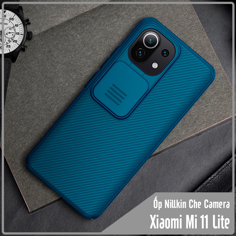 Ốp lưng cho Xiaomi Mi 11 Lite Nillkin CamShield che camera - Hàng Nhập Khẩu