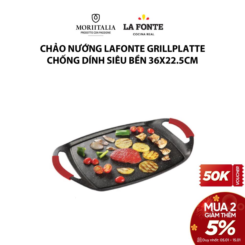 Chảo nướng La Fonte Grillplatte chống dính siêu bền chính hãng 53000853