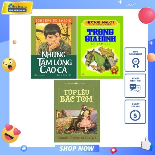 Combo Túp Lều Bác Tom + Trong Gia Đình + Những Tấm Lòng Cao Cả