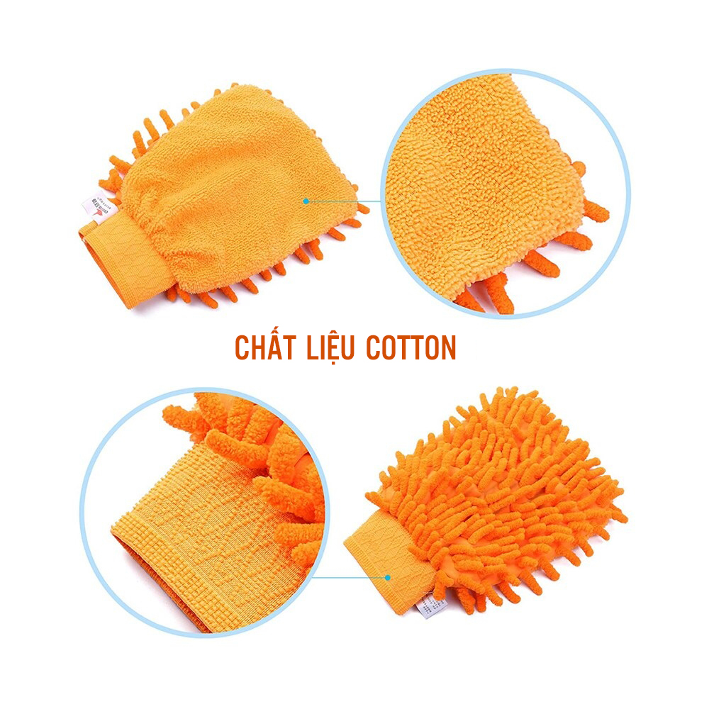 Dụng Cụ Vệ Sinh Lau Chùi Bảo Dưỡng Xe Đạp Gồm Chổi Lau Sên Xích, Chổi Cọ Lốp, Găng Tay Vải Giúp Lau Chùi Vệ Sinh Nhanh Chóng