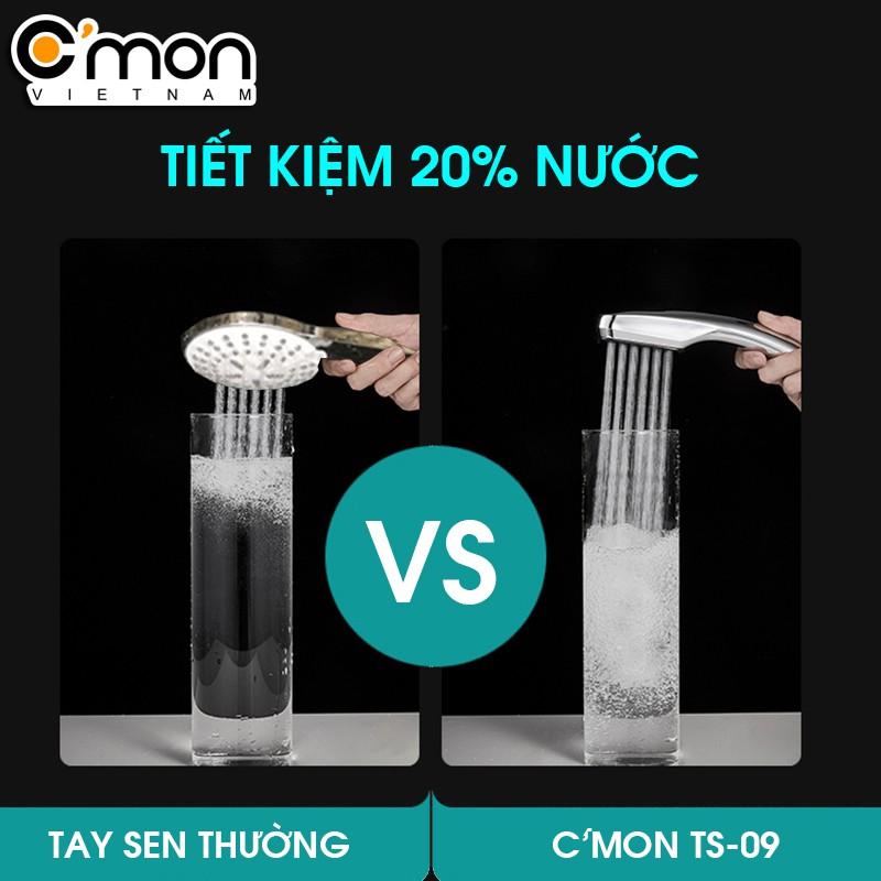 Bộ vòi sen tăng áp GIÁ RẺ C'mon TS-09 + Củ sen lạnh C'mon CSL-01