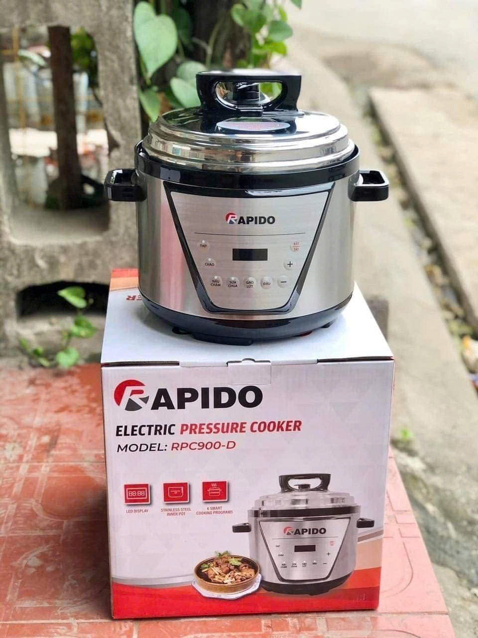 [Hàng chính hãng] Nồi áp suất Rapido 5 lít RPC900-D