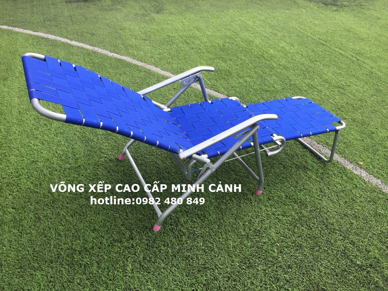 Ghế xếp dây bệ bản to khung sơn tĩnh điện cao cấp