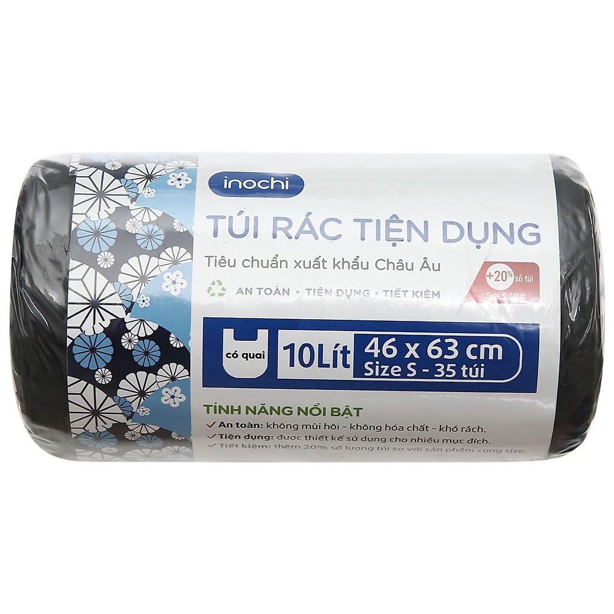 Túi Rác Tiện Dụng Soji Siêu Dai 10L-25L-50L Xuất Nhật - Hàng Chính Hãng inochi ( Tặng kèm khăn lau đa năng pakasa)