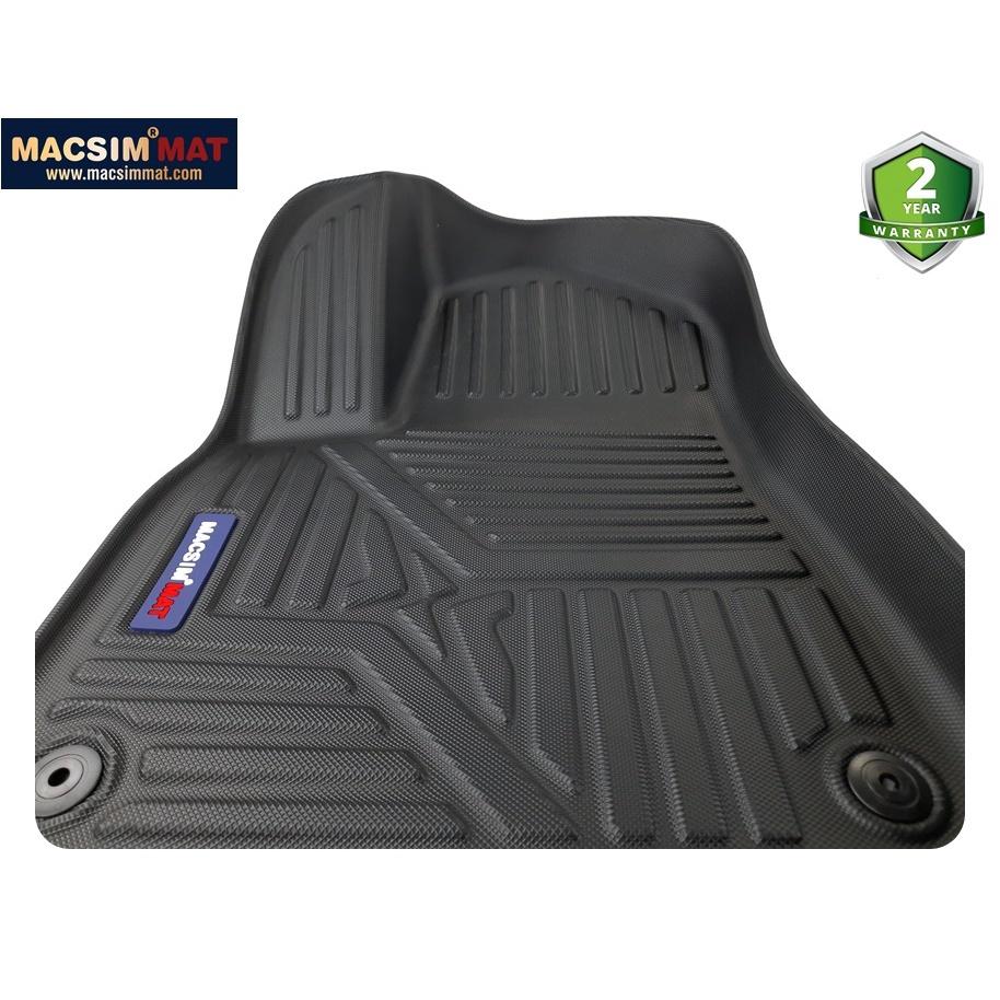 Thảm lót sàn xe ô tô Audi Q8 2019 - 2020 Nhãn hiệu Macsim chất liệu nhựa TPV cao cấp màu đen
