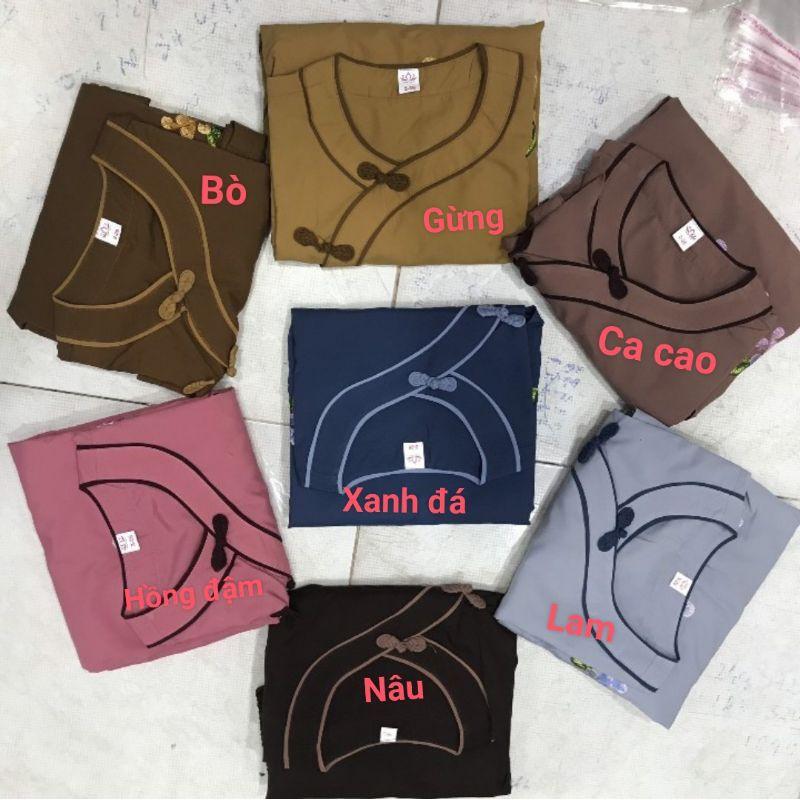 đồ lam Đi chùa. viền Đôi