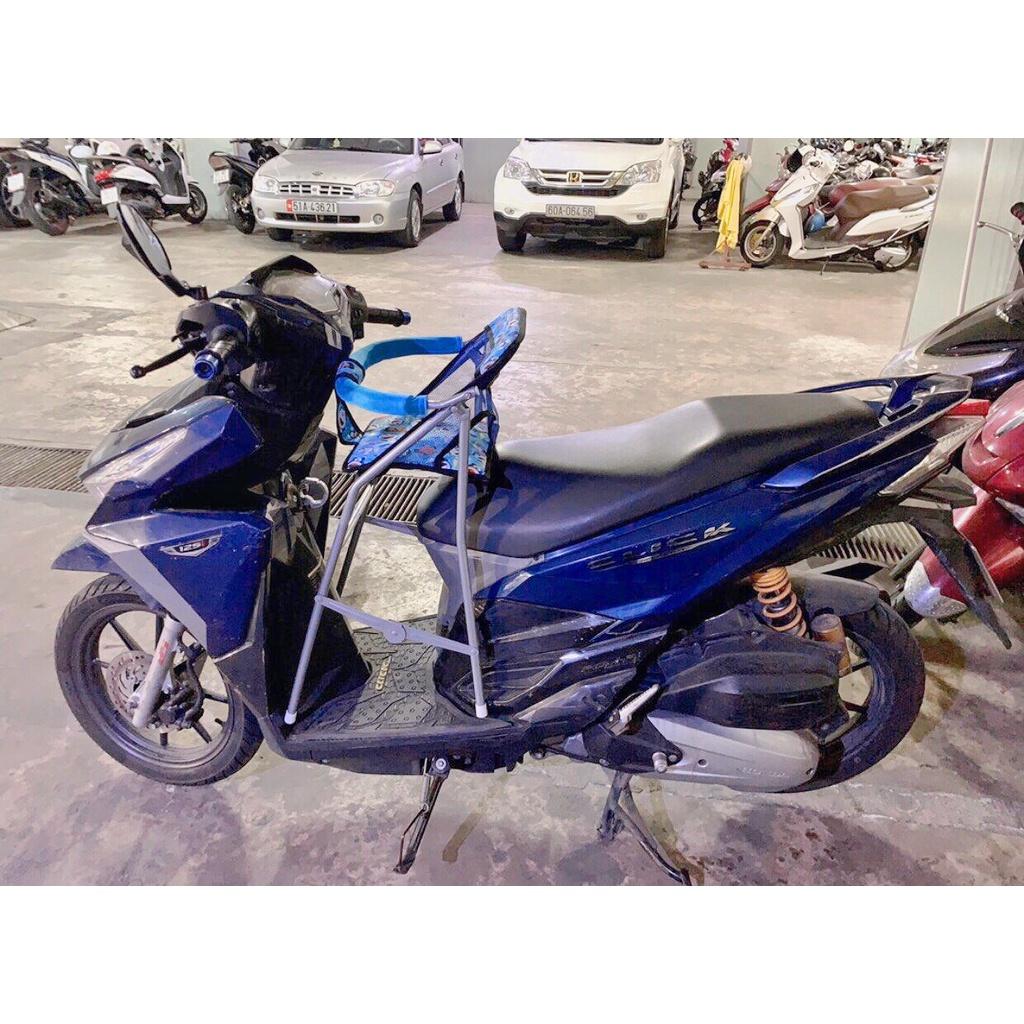 Ghế ngồi xe máy Click , GHẾ GA XẾP SẮT SƠN TĨNH ĐIỆN
